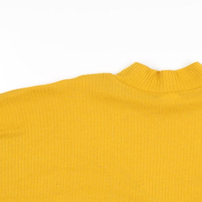Womens UK Size XS H&M Yellow Basic T-Shirt