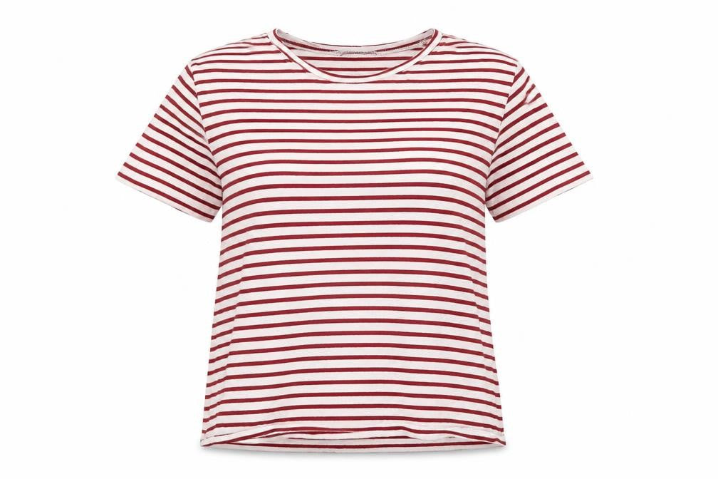 Womens UK Size M Zara Red Basic T-Shirt