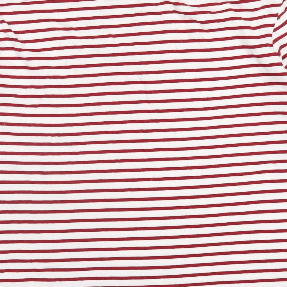 Womens UK Size M Zara Red Basic T-Shirt