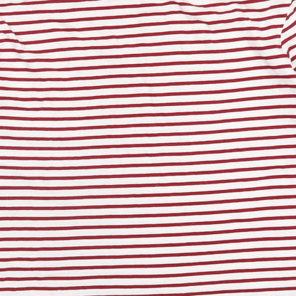 Womens UK Size M Zara Red Basic T-Shirt