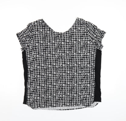 Womens UK Size 12 Marks and Spencer Black Basic T-Shirt