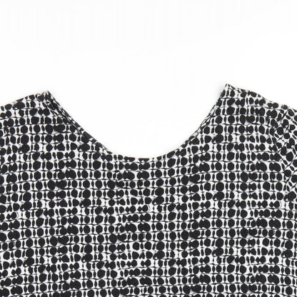 Womens UK Size 12 Marks and Spencer Black Basic T-Shirt