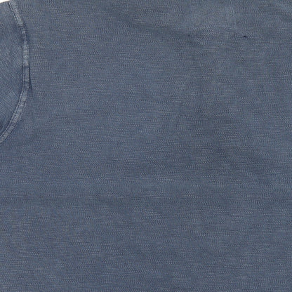 Esprit Mens Blue Cotton Polo Size XL Collared Button