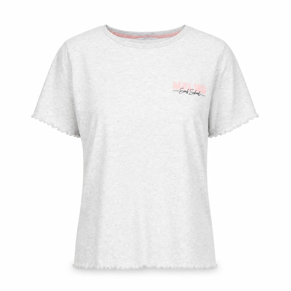Marks & Spencer Womens Grey Cotton Basic T-Shirt Size 12 Round Neck