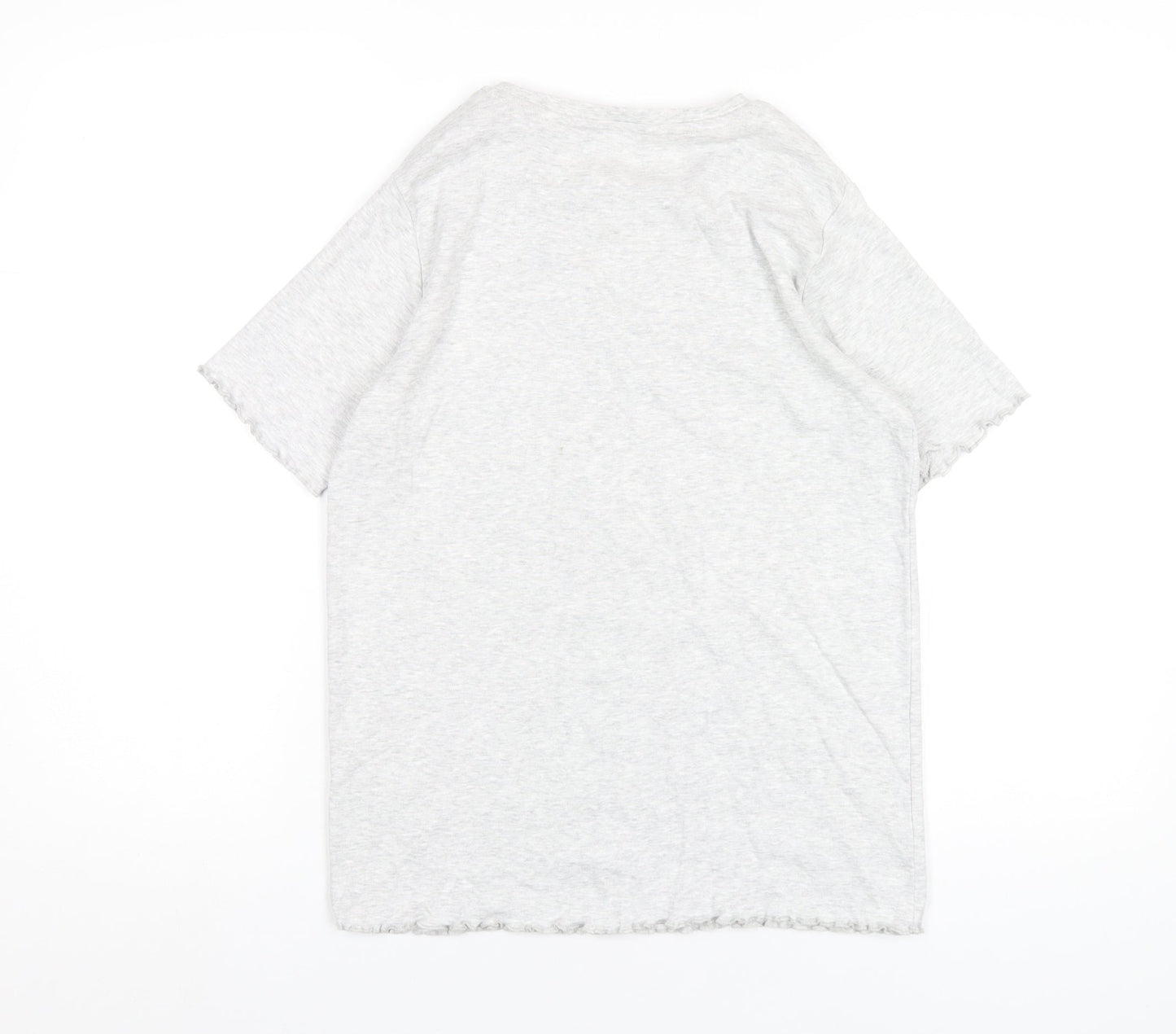 Womens UK Size 12 Marks and Spencer Grey Basic T-Shirt