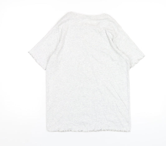 Womens UK Size 12 Marks and Spencer Grey Basic T-Shirt