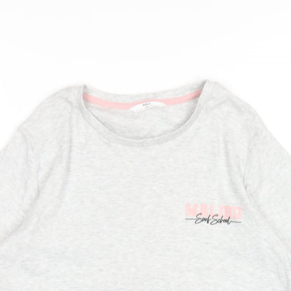 Womens UK Size 12 Marks and Spencer Grey Basic T-Shirt