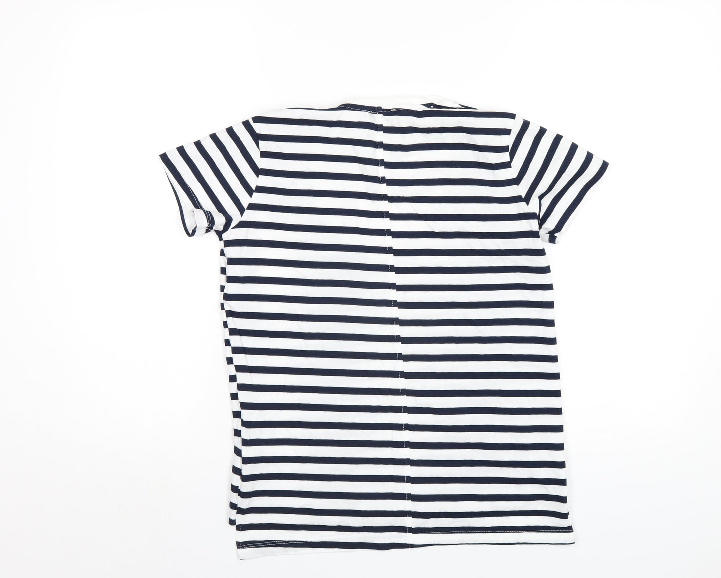 Womens UK Size S Zara Blue Basic T-Shirt