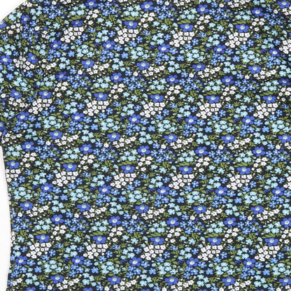 Womens UK Size S By Clara Blue Basic T-Shirt