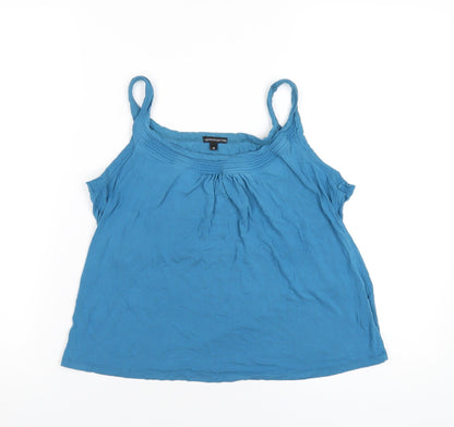 Womens UK Size 14 Marks and Spencer Blue Camisole T-Shirt