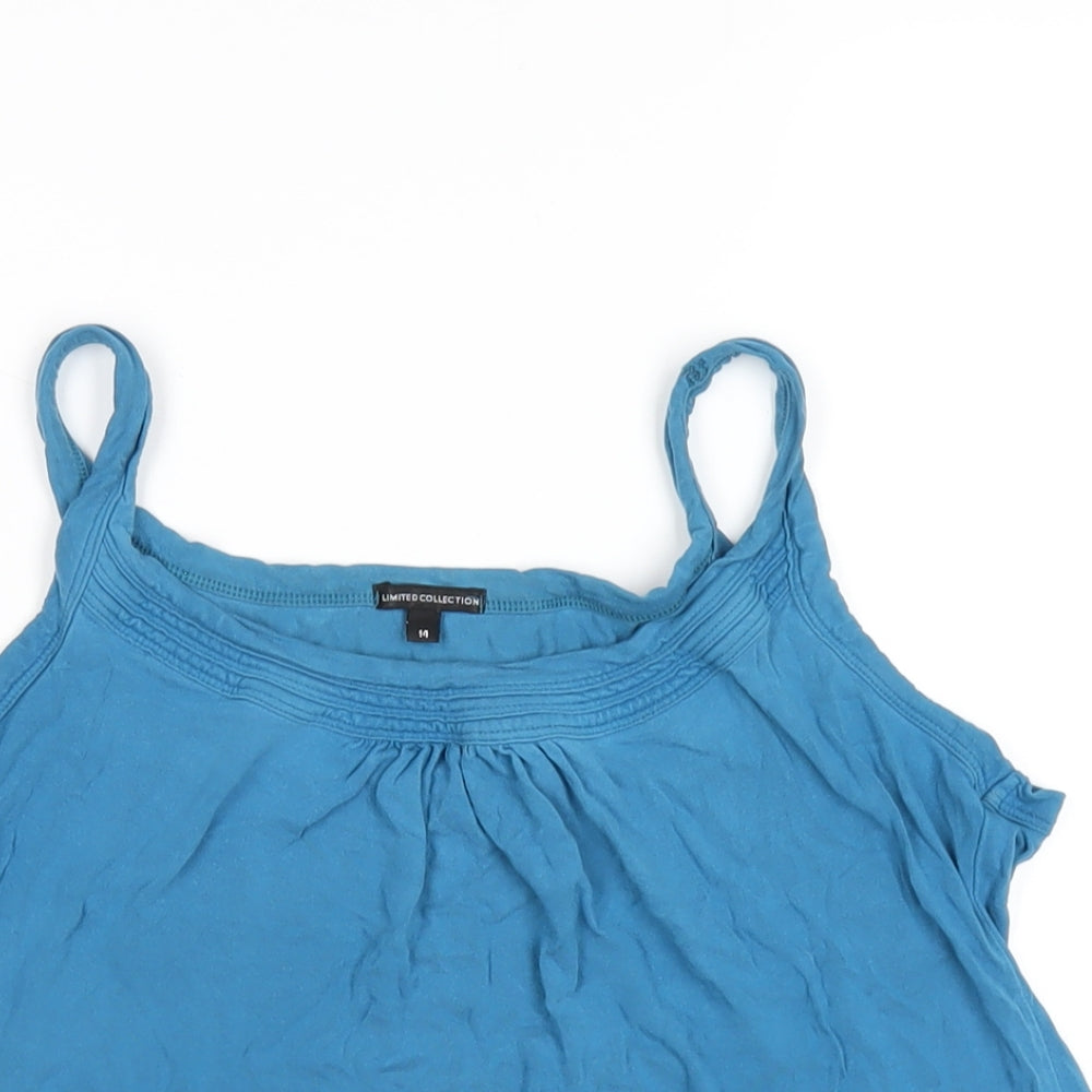 Womens UK Size 14 Marks and Spencer Blue Camisole T-Shirt