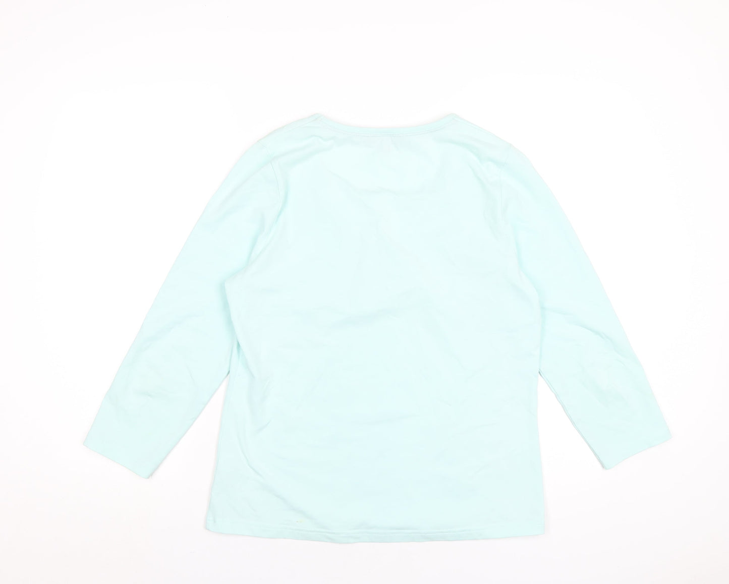 Womens UK Size M Tulchan Green Basic T-Shirt