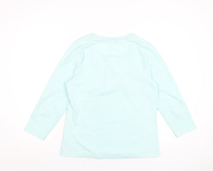 Womens UK Size M Tulchan Green Basic T-Shirt