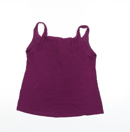 Womens UK Size 14 Marks and Spencer Purple Camisole T-Shirt