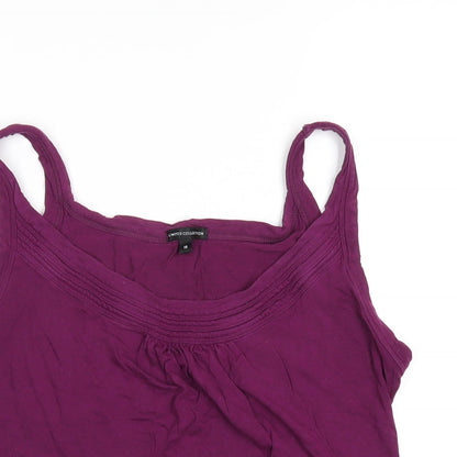 Womens UK Size 14 Marks and Spencer Purple Camisole T-Shirt