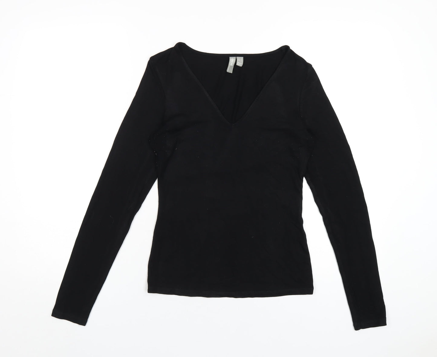 Womens UK Size 6 ASOS Black Basic T-Shirt