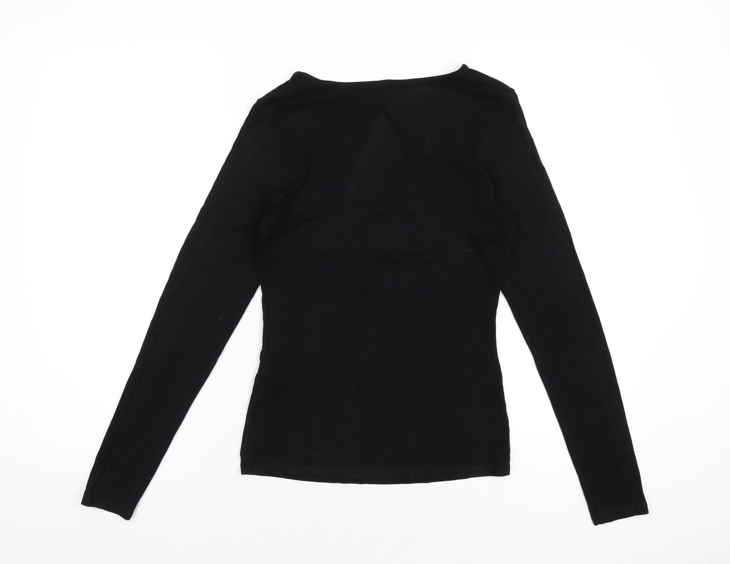 Womens UK Size 6 ASOS Black Basic T-Shirt