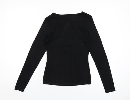 Womens UK Size 6 ASOS Black Basic T-Shirt