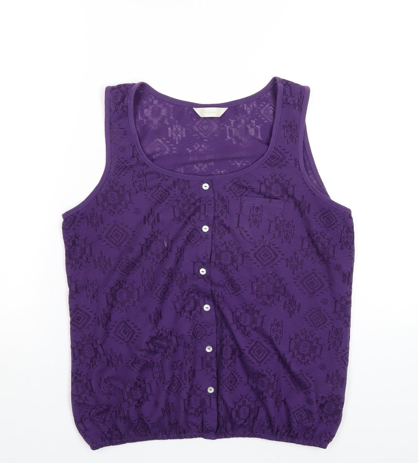 Womens UK Size 14 BHS Purple Basic Tank