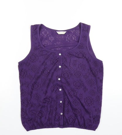 Womens UK Size 14 BHS Purple Basic Tank