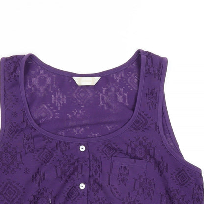 Womens UK Size 14 BHS Purple Basic Tank