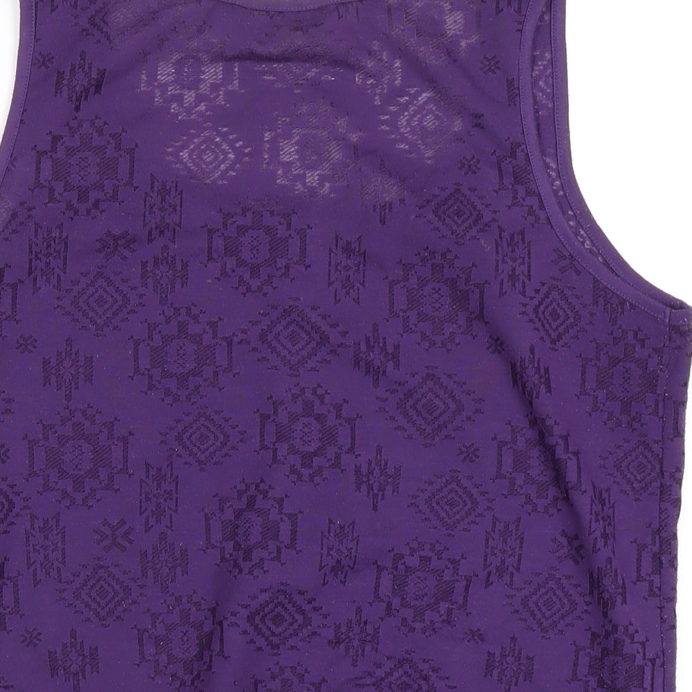 Womens UK Size 14 BHS Purple Basic Tank