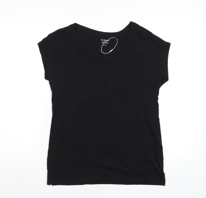 Womens UK Size 6 Marks and Spencer Black Basic T-Shirt