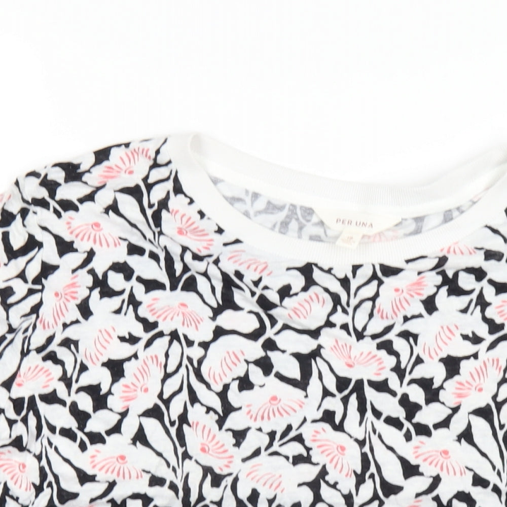 Womens UK Size 18 Per Una Multicoloured Basic T-Shirt
