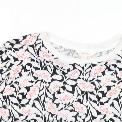 Womens UK Size 18 Per Una Multicoloured Basic T-Shirt