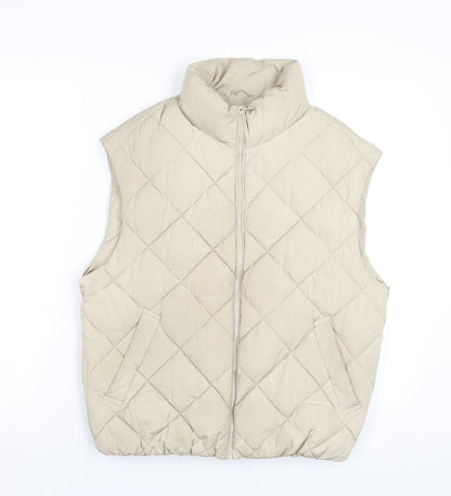 New Look Girls Beige Gilet Waistcoat Size 14-15 Years Zip