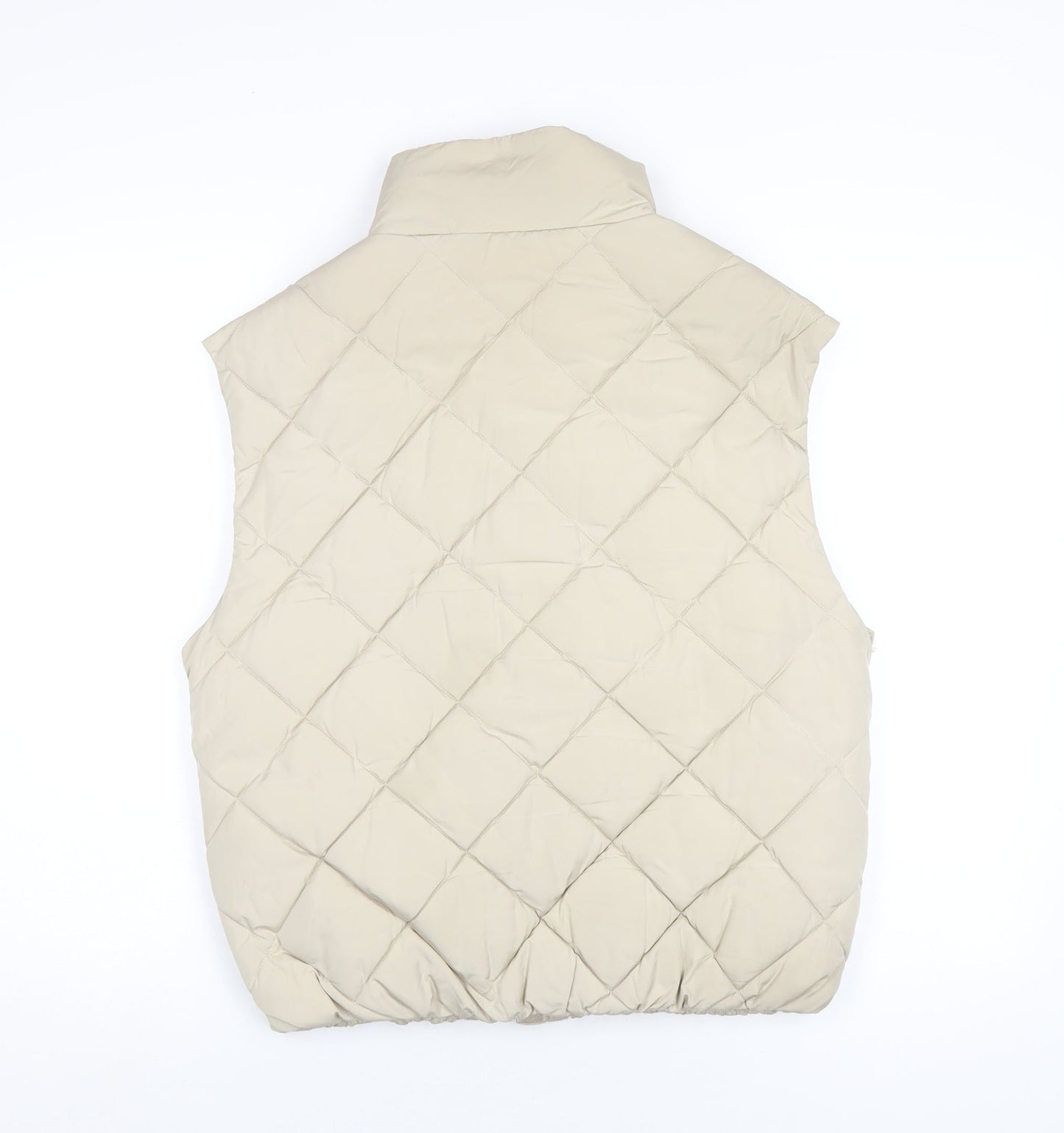 New Look Girls Beige Gilet Waistcoat Size 14-15 Years Zip