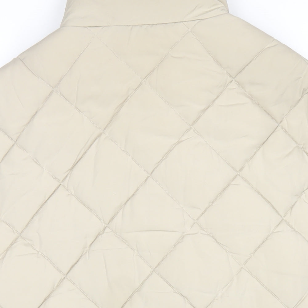 New Look Girls Beige Gilet Waistcoat Size 14-15 Years Zip