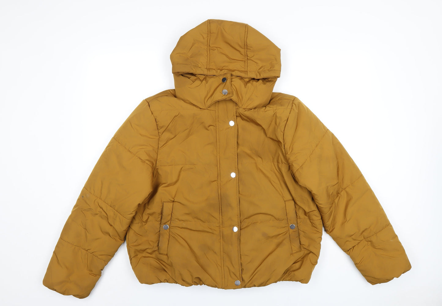 Womens UK Size 14 Marks and Spencer Yellow Puffer Jacket