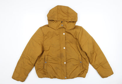 Womens UK Size 14 Marks and Spencer Yellow Puffer Jacket