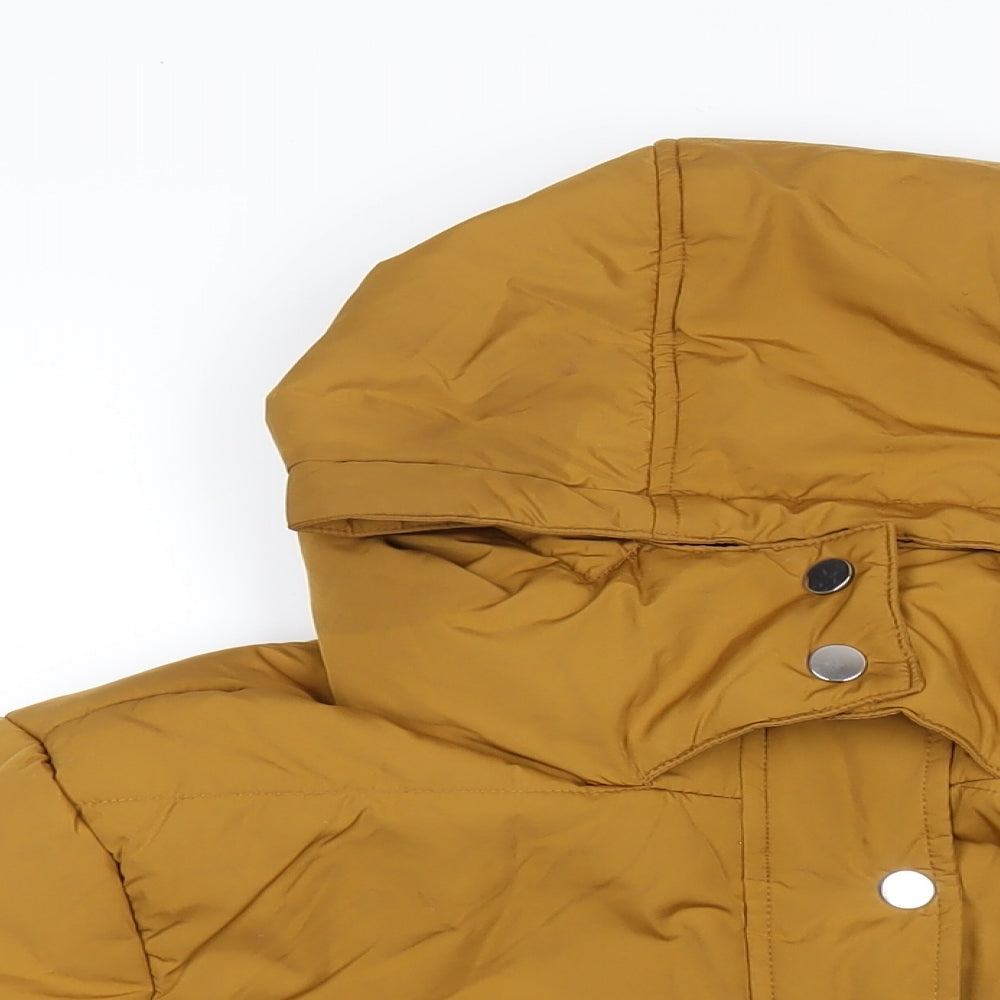 Womens UK Size 14 Marks and Spencer Yellow Puffer Jacket