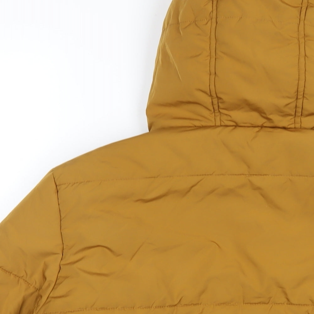 Womens UK Size 14 Marks and Spencer Yellow Puffer Jacket