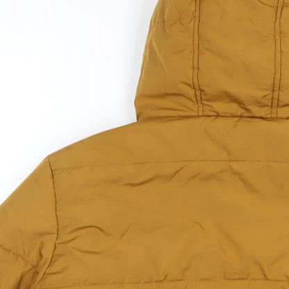 Womens UK Size 14 Marks and Spencer Yellow Puffer Jacket