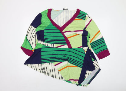 Womens UK Size 18 HEINE Multicoloured Basic Blouse
