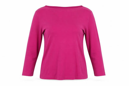 Mexx Womens Pink Cotton Basic T-Shirt Size S Square Neck