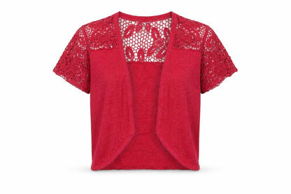 //text.. Womens Pink V-Neck Viscose Shrug Jumper Size M