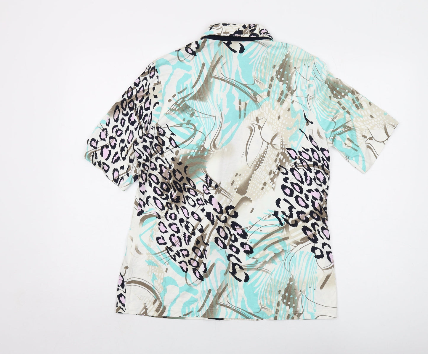 Womens UK Size 14 Sommermann Multicoloured Basic Button-Up