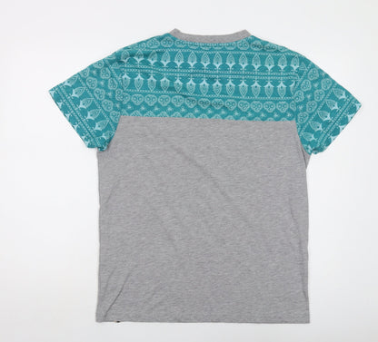 Mens UK Size L Bellfield Grey  T-Shirt