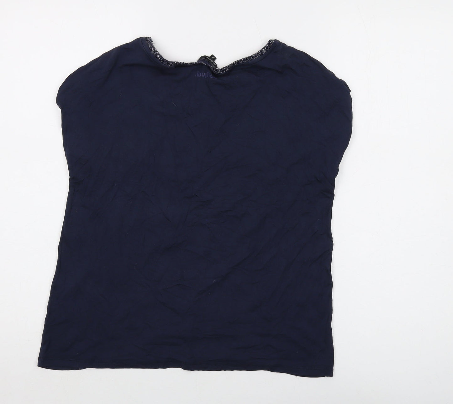 Womens UK Size M Desigual Blue Basic T-Shirt