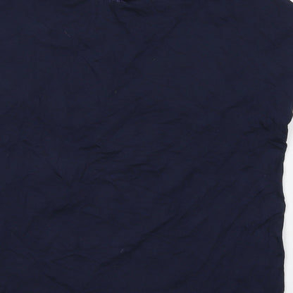 Womens UK Size M Desigual Blue Basic T-Shirt