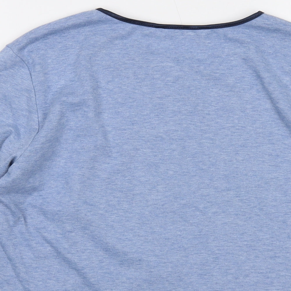 Womens UK Size S Carolyn Taylor Blue Basic T-Shirt