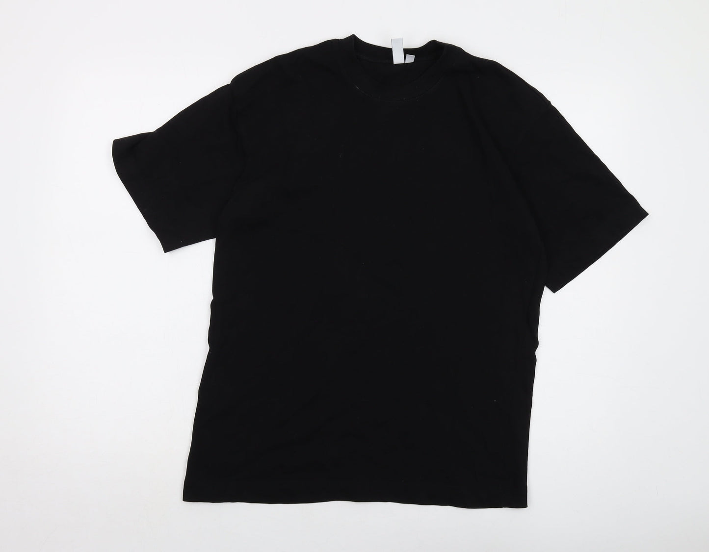& Other Stories Mens Black Cotton T-Shirt Size XS Crew Neck