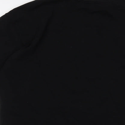 & Other Stories Mens Black Cotton T-Shirt Size XS Crew Neck