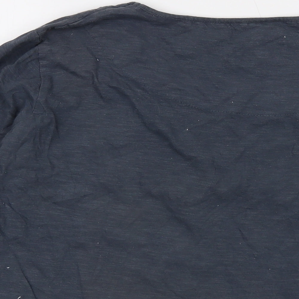 Womens UK Size 14 Mistral Blue Basic T-Shirt