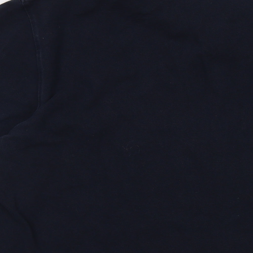 Cotton Traders Mens Blue Cotton Polo Size XL Collared Button