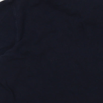 Cotton Traders Mens Blue Cotton Polo Size XL Collared Button